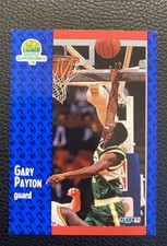 1991-92 Fleer GARY PAYTON Seattle Supersonics Basketball Card #194 🧤