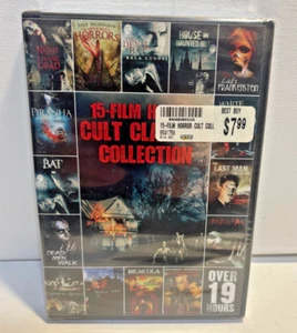 15-Film Horror Cult Classic Collection DVD - Sealed! - Picture 1 of 2