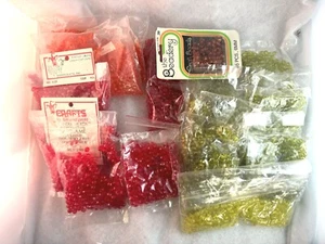 Vintage Crafting Supplies - 6mm Faceted Plastic Bead Lot - Picture 1 of 10