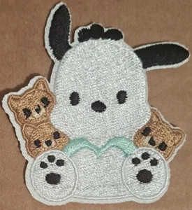 Pochacco by Sanrio gestickter Bügelbild Patch - Bild 1 von 1