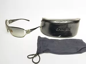 CHANEL Sunglasses 4164-B c.269/13 113 Rhinestone Camellia Women's SEE PHOTOS - Picture 1 of 12