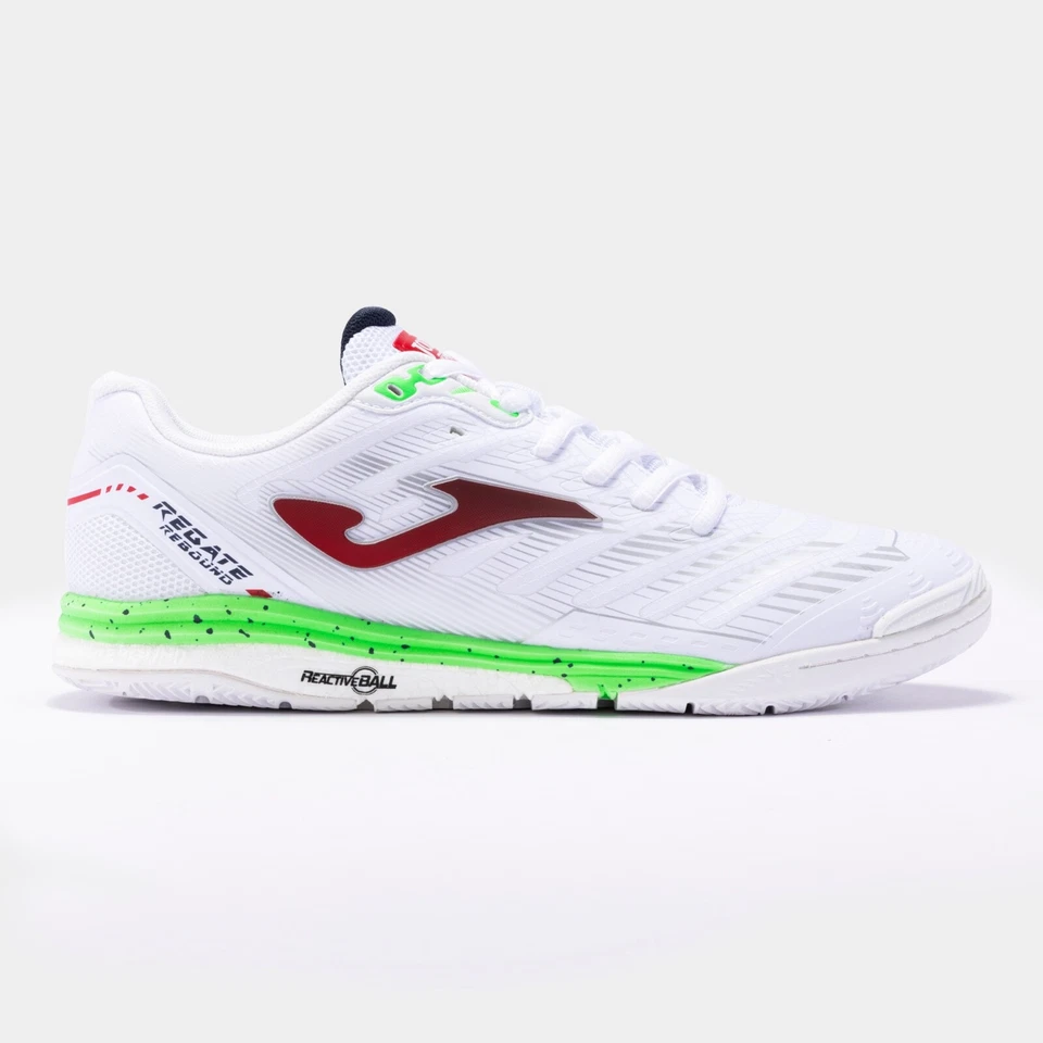 SCARPE CALCIO A 5 JOMA REGATE REBOUND 2202 WHITE INDOOR - Immagine 1 di 1
