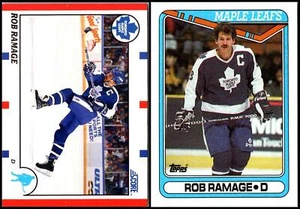 Rob Ramage Toronto Maple Leafs (2) Card Lot - RARE TREASURE - Imagen 1 de 2