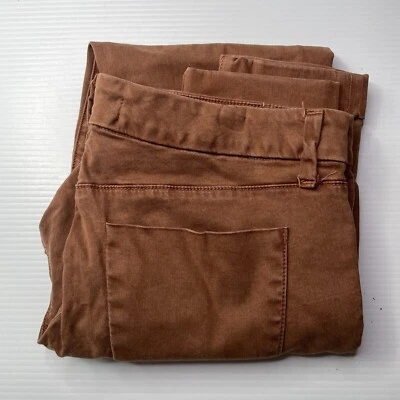 Pantalones chinos ajustados marca J para mujer talla 30 cintura marrón estilo informal calce a la moda Foto 1 de 4