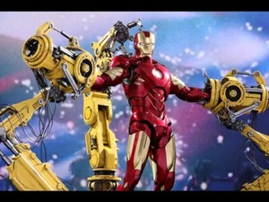 Hot Toys Iron Man Mark IV Diecast MMS462D22 with Suit Up Gantry 1/6 Scale Figure - Picture 1 of 10