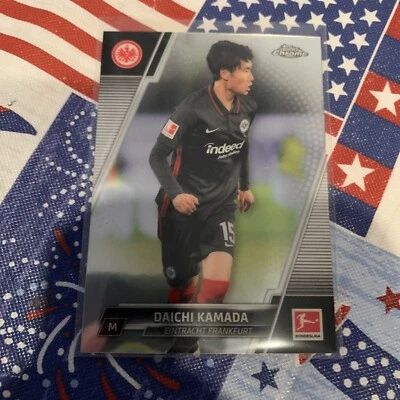 2021-22 Topps Chrome Bundesliga Soccer Base Daichi Kamada - Image 1 of 2
