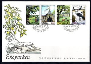 Schweden 1996 Vögel - Tiere - Kunst FDC - Bild 1 von 1