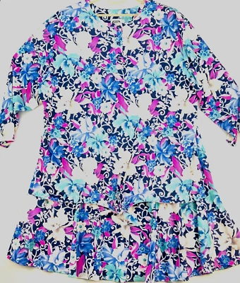 Vintage 2 Pc. Dress Blouse Skirt Womans   Plus Size 52 IV B / 4B Polyester USA - Image 1 of 4