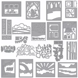 Birthday Sunshine Album Frame Metal Cutting Dies Scrapbooking Embossing Stencil - Picture 1 of 29
