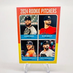 2024 Topps Heritage High Number 2024 Rookie Pitchers RC #619 Baseball Card - Picture 1 of 2