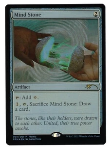 MTG MIND STONE FOIL BRING A FRIEND PROMO ARTIFACT SEE SCANS FOR GRADE MANA DRAW - Picture 1 of 2