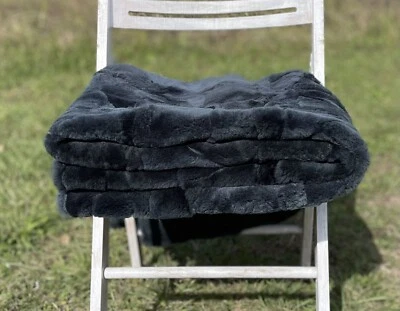 Merino Lammfelldecke ca. 200x160 cm Schaffelldecke Felldecke Auflage skin pelz - Bild 1 von 4