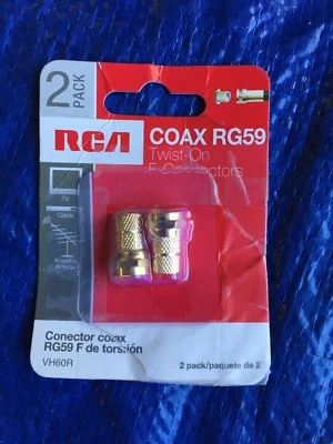 CONECTORES GIRATORIOS RCA VH60R COAXIAL RG59 CABLE TV TERMINA Foto 1 de 2