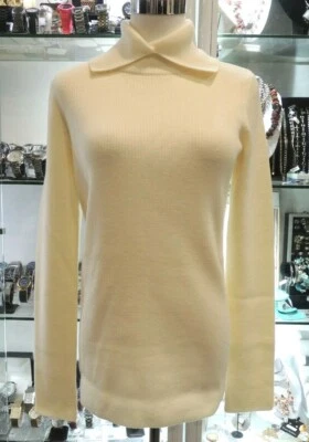 Sudadera Christian Dior Cuello Alto Manga Larga Lana Blanca Talla 8US Foto 1 de 4