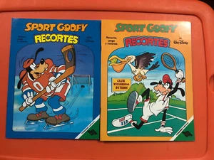 VTG Rare Fernandez Mexico Disney Sport Goofy Recortes Coloring Book Lot 1988 New - Picture 1 of 8
