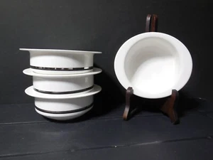 Set of 4 WEDGWOOD CHARISMA Susie Cooper Flat Cream Soup Bowls (C4) - Picture 1 of 3