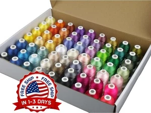 Kit De Hilo De Coser De Para Maquina De Coser, 63 Colores Mezclados Multiusos US - Picture 1 of 8