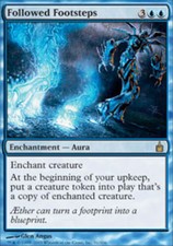 Russian Followed Footsteps ~ Near Mint Ravnica Foreign MTG Magic UltimateMTG Blu