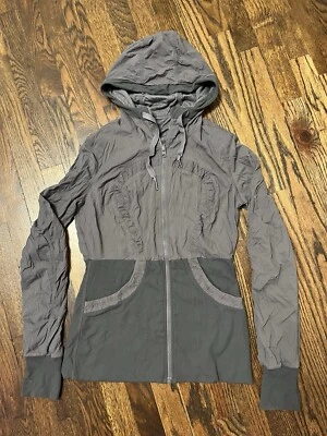 Sudadera con capucha para mujer Lululemon Dance Studio talla 10 gris Foto 1 de 4