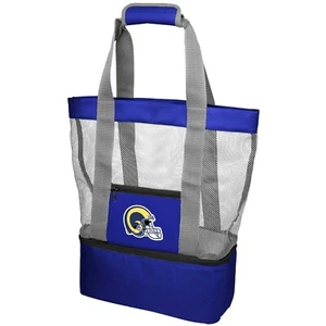 NFL LA Rams 2-in-1 Tote & Cooler Beach Bag - Blue / Grey - Picture 1 of 2