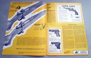 1961 Sako Vixen Forester Rifle & Astra Cadix Pistol Original 2-pg Print Ad - Picture 1 of 1