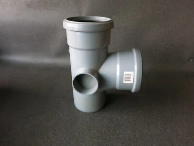 110mm Drainage pipe Soil 92.5 Degree Double Socket Branch T - Image 1 of 4