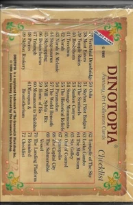 Juego de cartas coleccionables Dinotopia 1990 Collect A Card 1-72 James Gurney - Imagen 1 de 1
