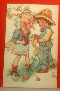 Cartolina Bambini - RIPRODUZIONE - Foto 1 di 2