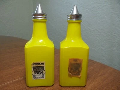 Juego de ensalada de aceite y vinagre amarillo Gemco de colección Foto 1 de 4