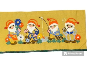 Arazzo tessuto vintage fatto a mano Natale fatto a mano 86x40 cm - Foto 1 di 8