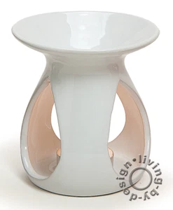 Duftlampe Keramik Weiß - Öllampe Lampe Aromalampe Aromaspender Duftöl Duftwachs - Bild 1 von 1