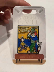 Honest John Gideon Pinocchio Disney Villains Artfully Evil LE Pin - Picture 1 of 4