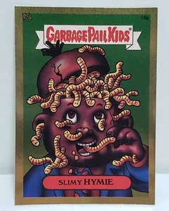 SLIMY HYMIE - 2003 Topps Garbage Pail Kids Serie 1 LÁMINA DE ORO Tarjeta pegatina # 19a - Imagen 1 de 6