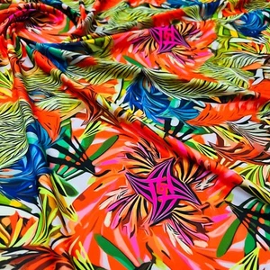 Abstract New Design Multicolor Print Stretch 60"wide by yard for Swimwear - Picture 1 of 5