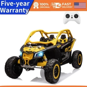 ✈️2 Seater Ride on UTV Car Ride On Toys 4WD Kids Truck 24V 7AH Batteries 200W Mo - Picture 1 of 8
