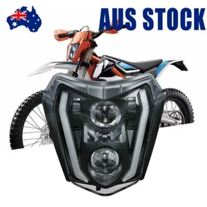 LED Headlight for KTM EXC 150 200 250 300 350 450 500 /690 /Freeride 250 F E-XC - Picture 1 of 12