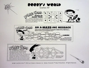 Bobby's World 1990 Producción SERIE LICENCIA PÁGINA DE DISEÑO Ruby-Spears - Imagen 1 de 2