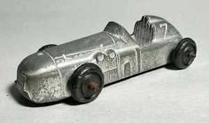 Vintage Silver MIDGETOY Metal Toy Race Car #7 Rockford, USA - Picture 1 of 3