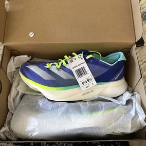 Adidas Adizero Adios Pro 3 Men’s Size 8.5 Women’s 9.5 Cobalt Blue New In Box - Picture 1 of 7