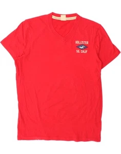 HOLLISTER Mens T-Shirt Top XL Red Cotton BC03 - Picture 1 of 3