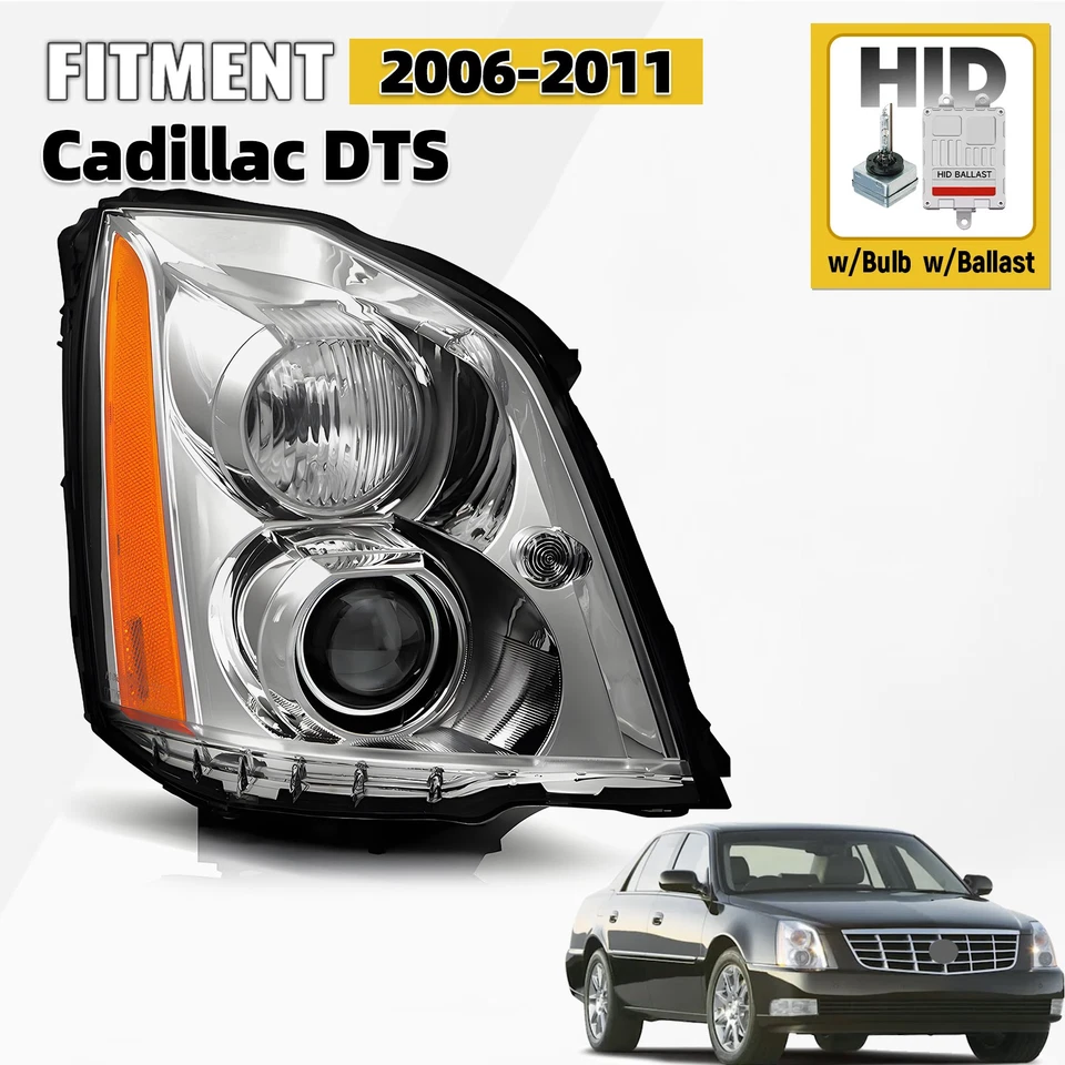 For 2006 -2011 Cadillac DTS HID/Xenon w/Bulb w/Ballast Headlight Passenger Side - Image 1 of 3