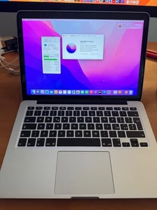 APPLE MACBOOK PRO 13" A1502 2015 I5 2.6GHZ 128GB 8GB SILVER (554) - Foto 1 di 9