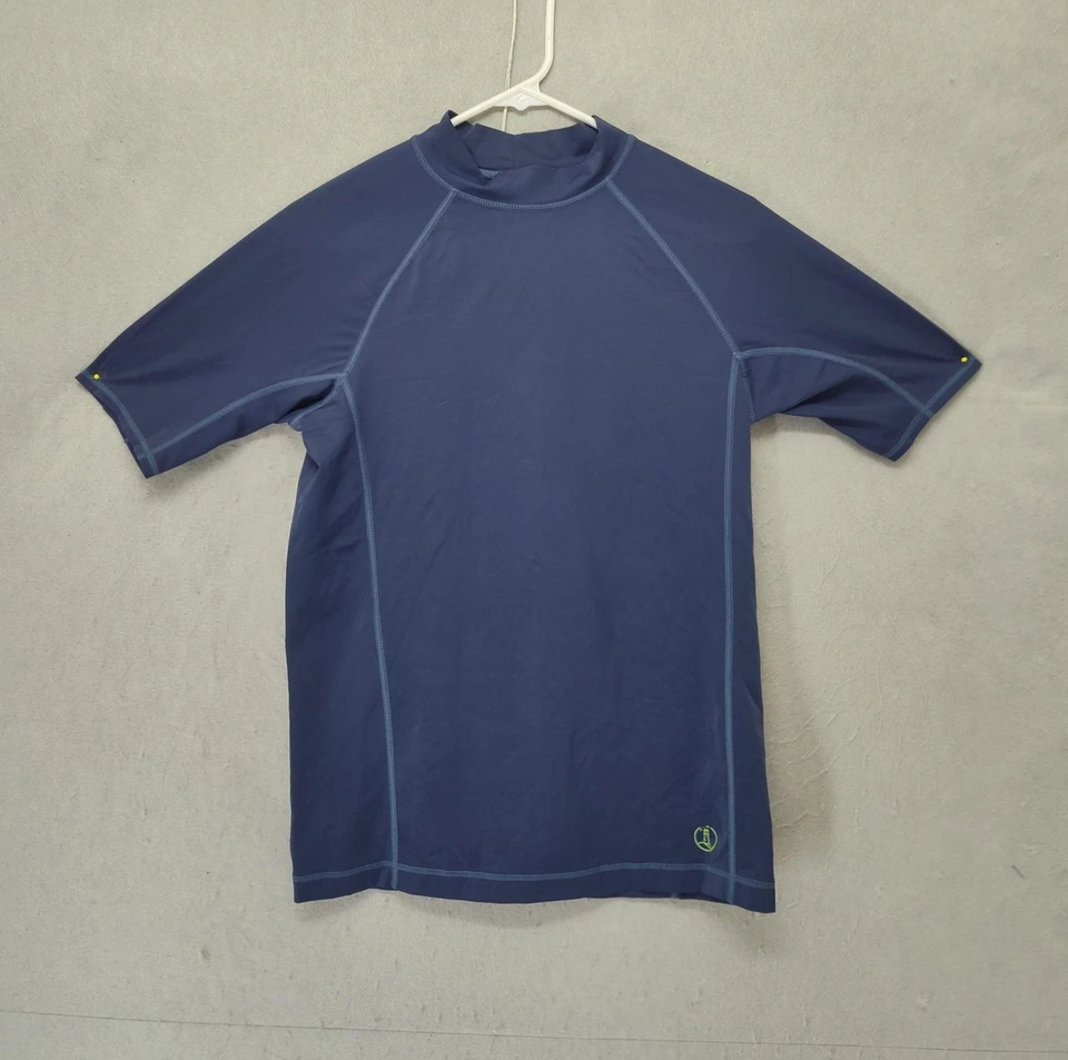 Camisa de natación Lands End niños grande 14-16 azul protector contra erupciones protección solar UV nailon Foto 1 de 4