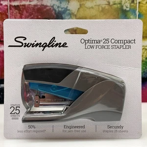 SWINGLINE Optima 25 Compact Low Force Stapler Staples 2-25 Sheets Work School - Picture 1 of 24