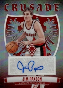 2023-24 Panini Phoenix #CS-PAX Jim Paxson Crusade Signatures Silver - Bild 1 von 2
