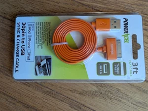 PowerXcel 3ft L-Connector USB Sync & Charge Cable for iPod/iPhone/iPad NIP New - Picture 1 of 1