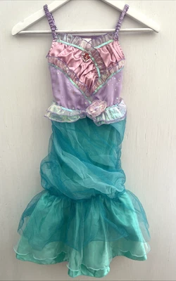 DISNEY STORE ARIEL Princess Dress Costume Halloween Dress Up Size S 5/6 - Image 1 of 4