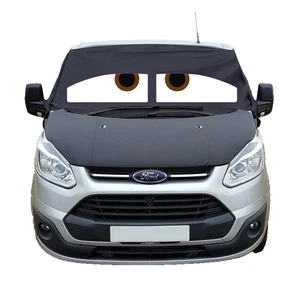 Ford Transit Custom Front Window Screen Cover Black Out Blind Frost Eyes Wrap  - Picture 1 of 6