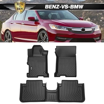 Se adapta a alfombrillas Honda Accord 13-17 para todo tipo de clima moldeadas en 3D alfombrillas delanteras traseras TPE Foto 1 de 4