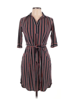 Vestido casual feminino marrom En Focus Studio 6 - Imagem 1 de 2